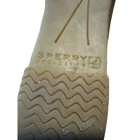 Sperry Top Sider Woman's Harlow Lace Up Tan Leather Wedge Boots‎ Size 6.5M - Picture 7 of 9
